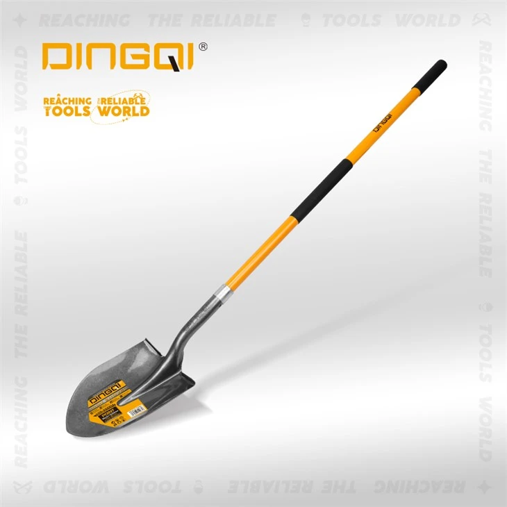 Pala de forma plana con mango de fibra de vidrio